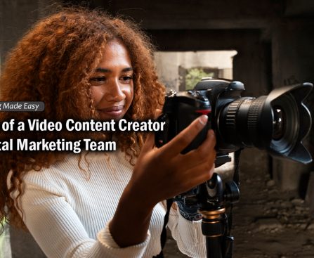 Video content creator and digital marketing team