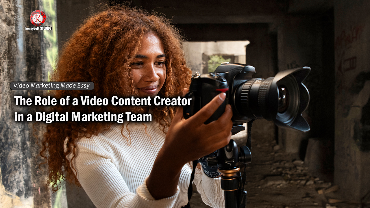 Video content creator and digital marketing team